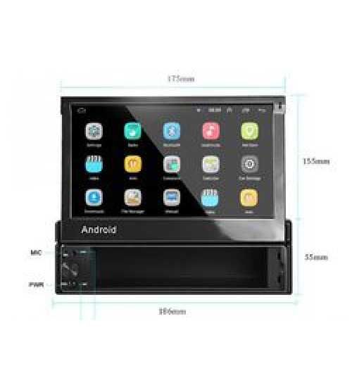 Dvd auto Mp5 Player ANDROID Retractabil Inch