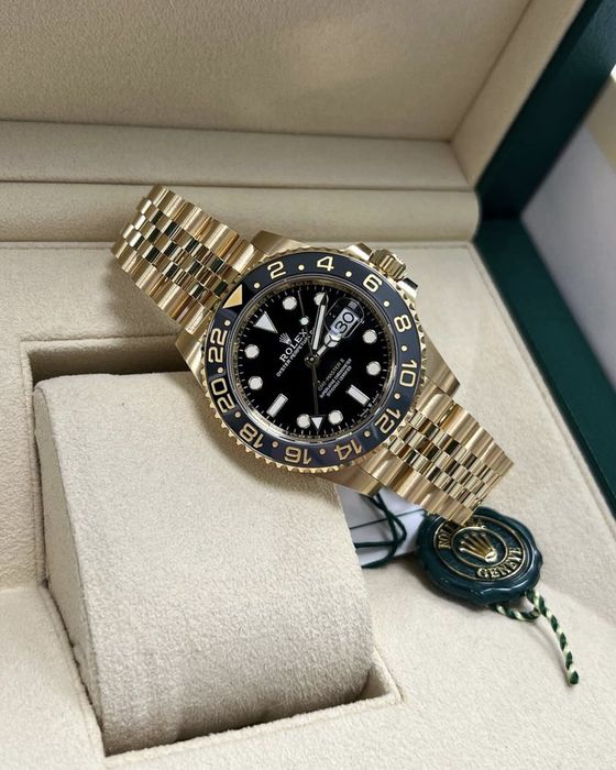 ceas rolex gmt - master ll black dial