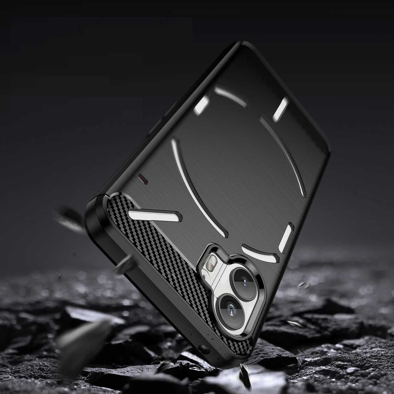 Nothing Phone 2 / 2A / 2A Plus - Удароустойчив Кейс Гръб CARBON