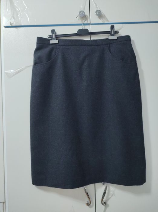 Costum dama taior set Sacou fusta Lana XL XXL  Vintage