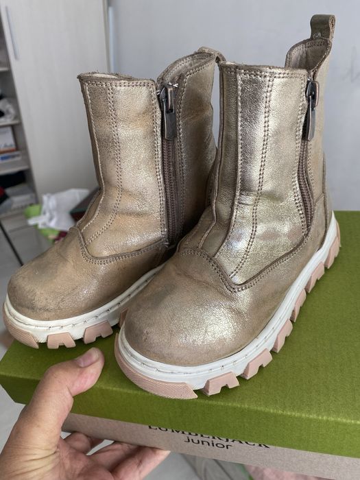 Детские сапоги кожаные