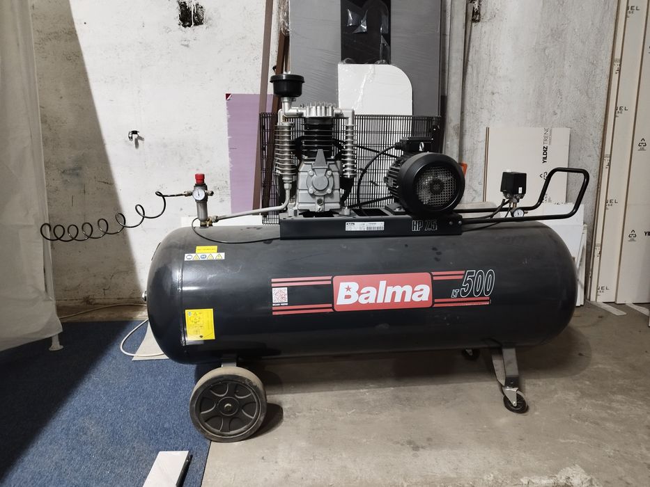 Compresor 500 l Balma, foarte puțin folosit