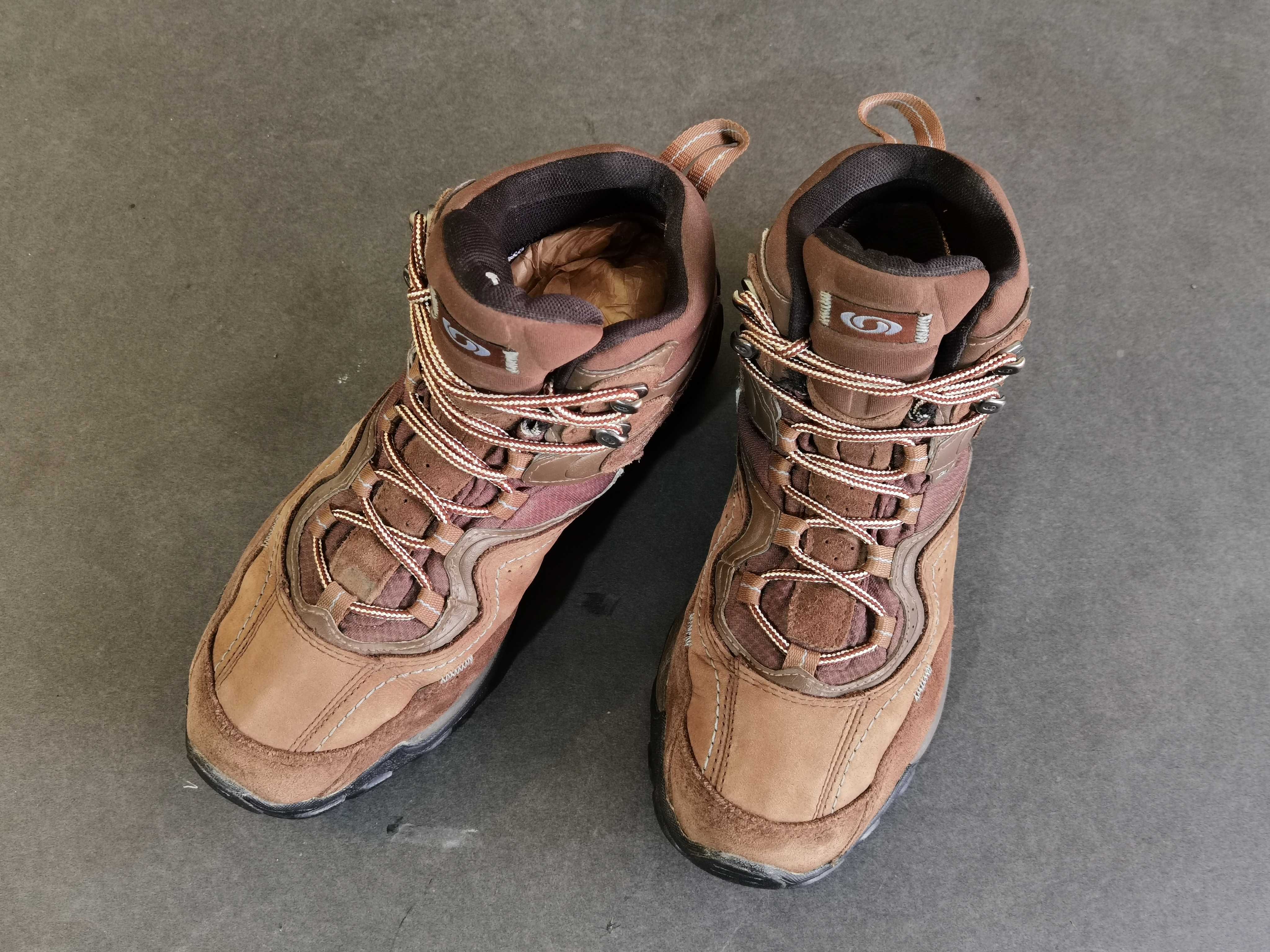 Bocanci PIELE  39 40 Ghete munte dama copii SALOMON GORETEX Ca NOI