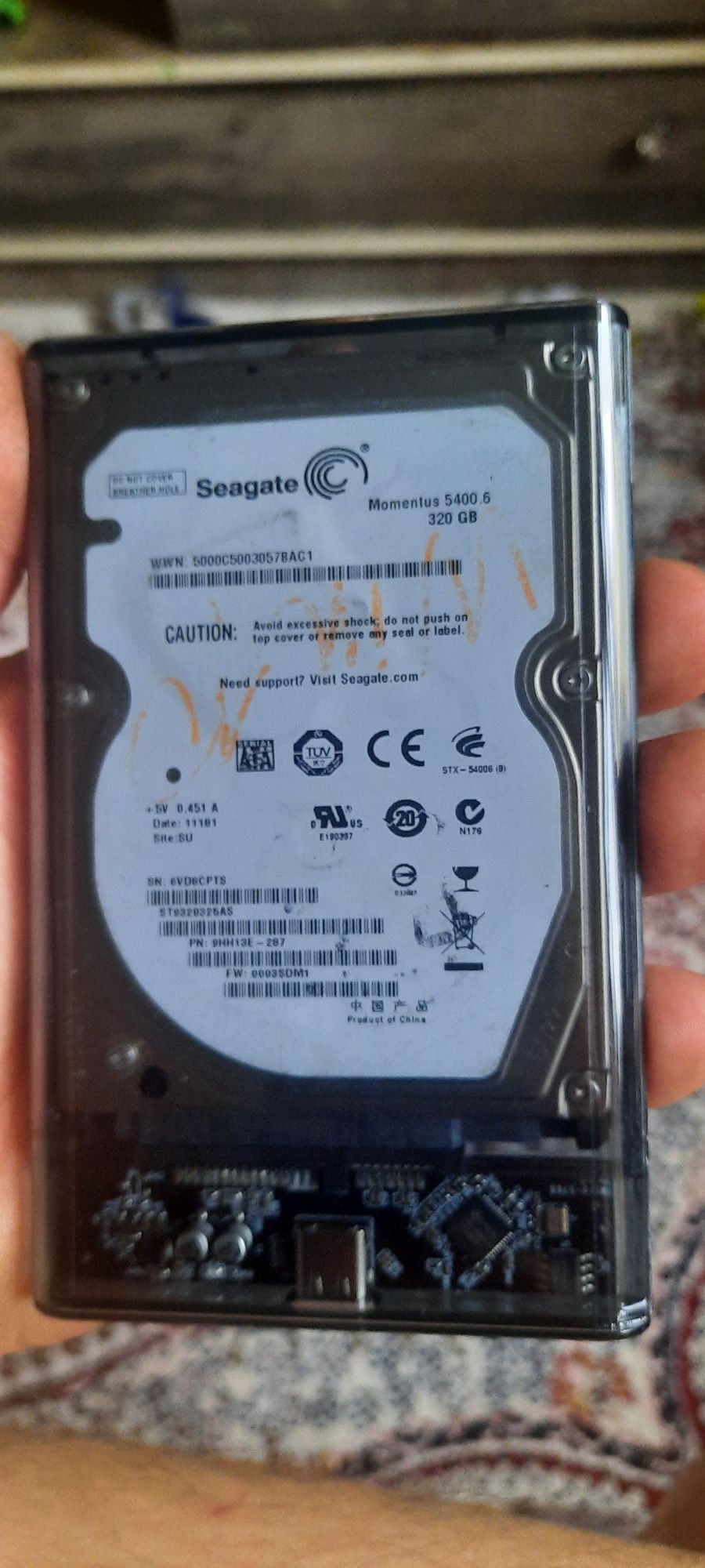 Корпус для SSD/HDD 2.5" USB 3.1 + Type-C | Новый