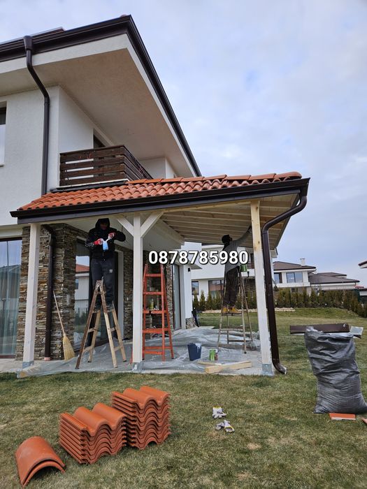 Изграждане на дървени навеси Беседки Бараки