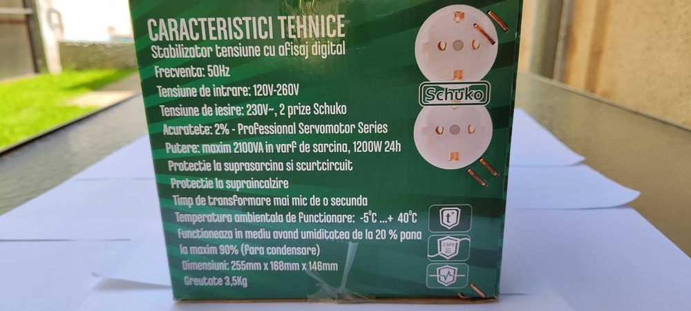 Stabilizator tensiune TED TED000132 2100VA 1200W