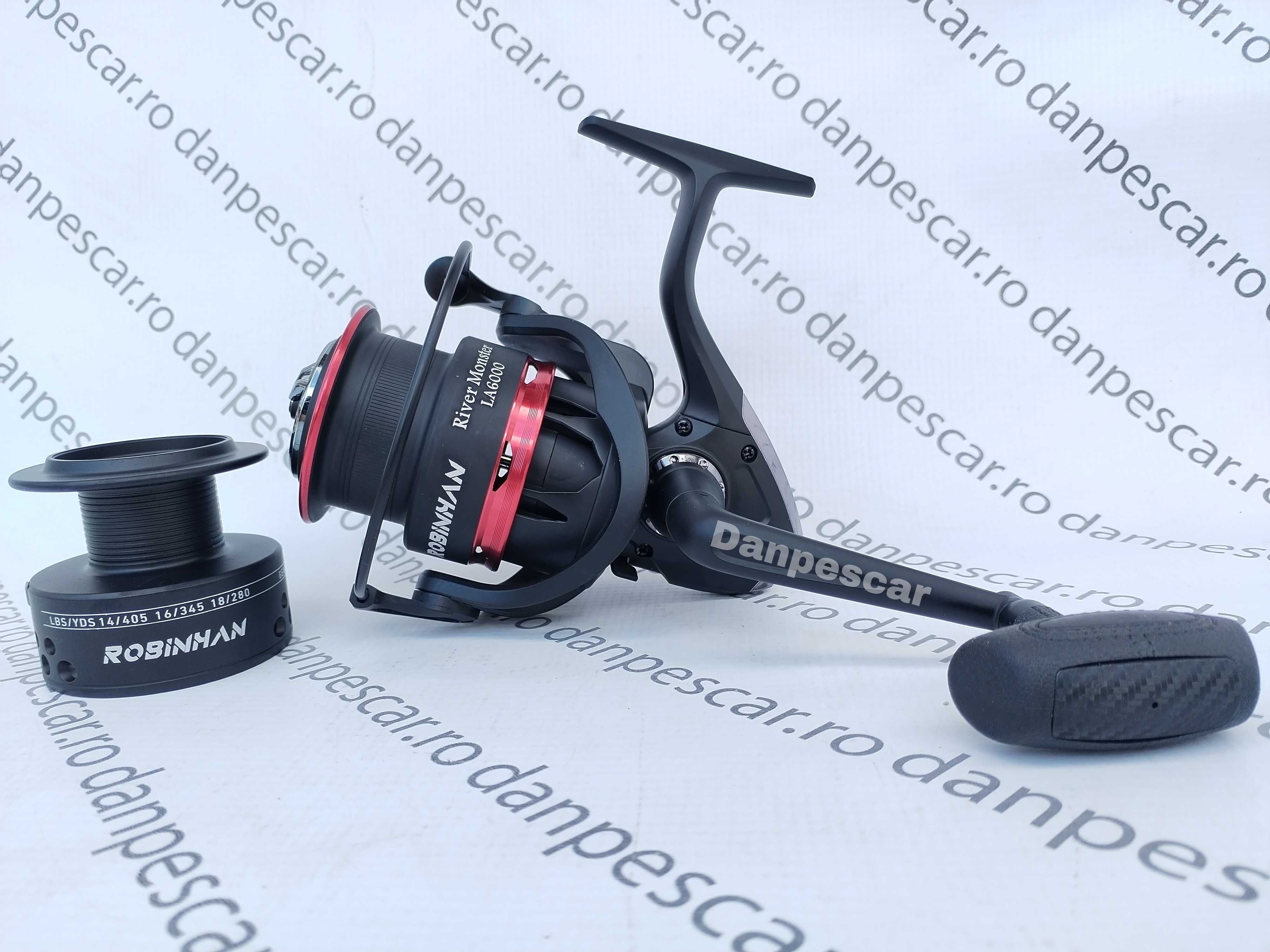 SET 2 Mulinete Feeder si Crap ROBINHAN RIVER MONSTER LA6000 Long Cast