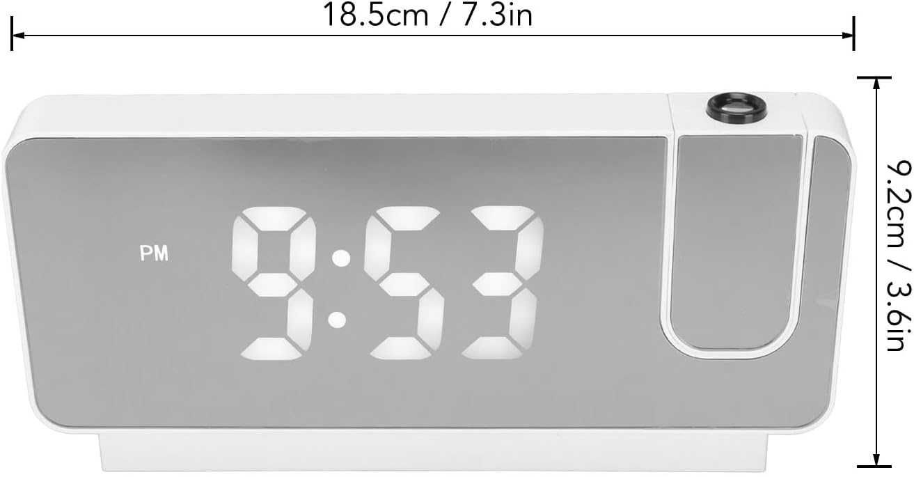 Дигитален часовник с проекция на стена или на тавана, дата температура