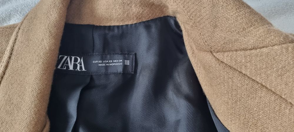 Palton Zara, 50% lână,  XS
