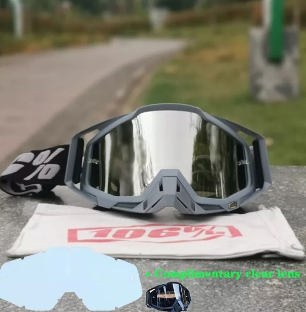 Ochelari Moto Cross + Lentilă Transparentă Cadou