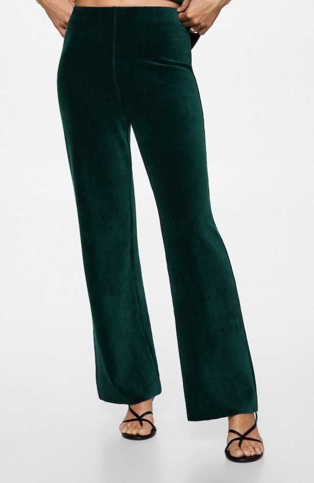 Pantaloni verde închis originali Carole Hochman, mar. S, M