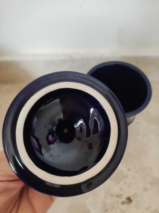 Винтидж купа/ваза за бонбони, Германия, ръчно рисувана