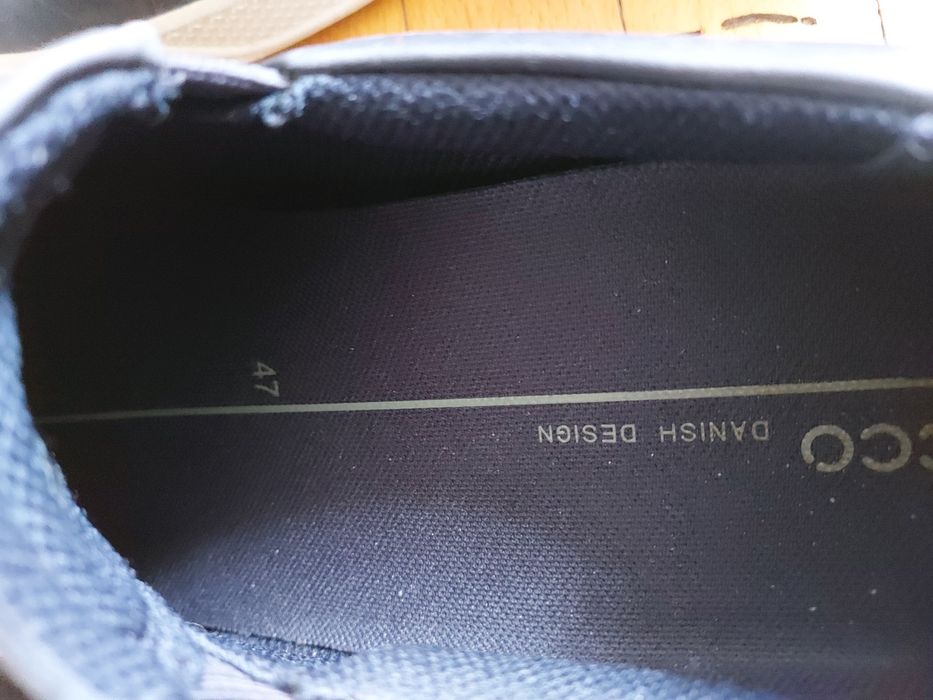 Ecco danish design 47 номер 31см стелка, кожени