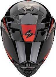 Отваряема Мото каска Scorpion ADX 2 Galane Gloss black red,очила