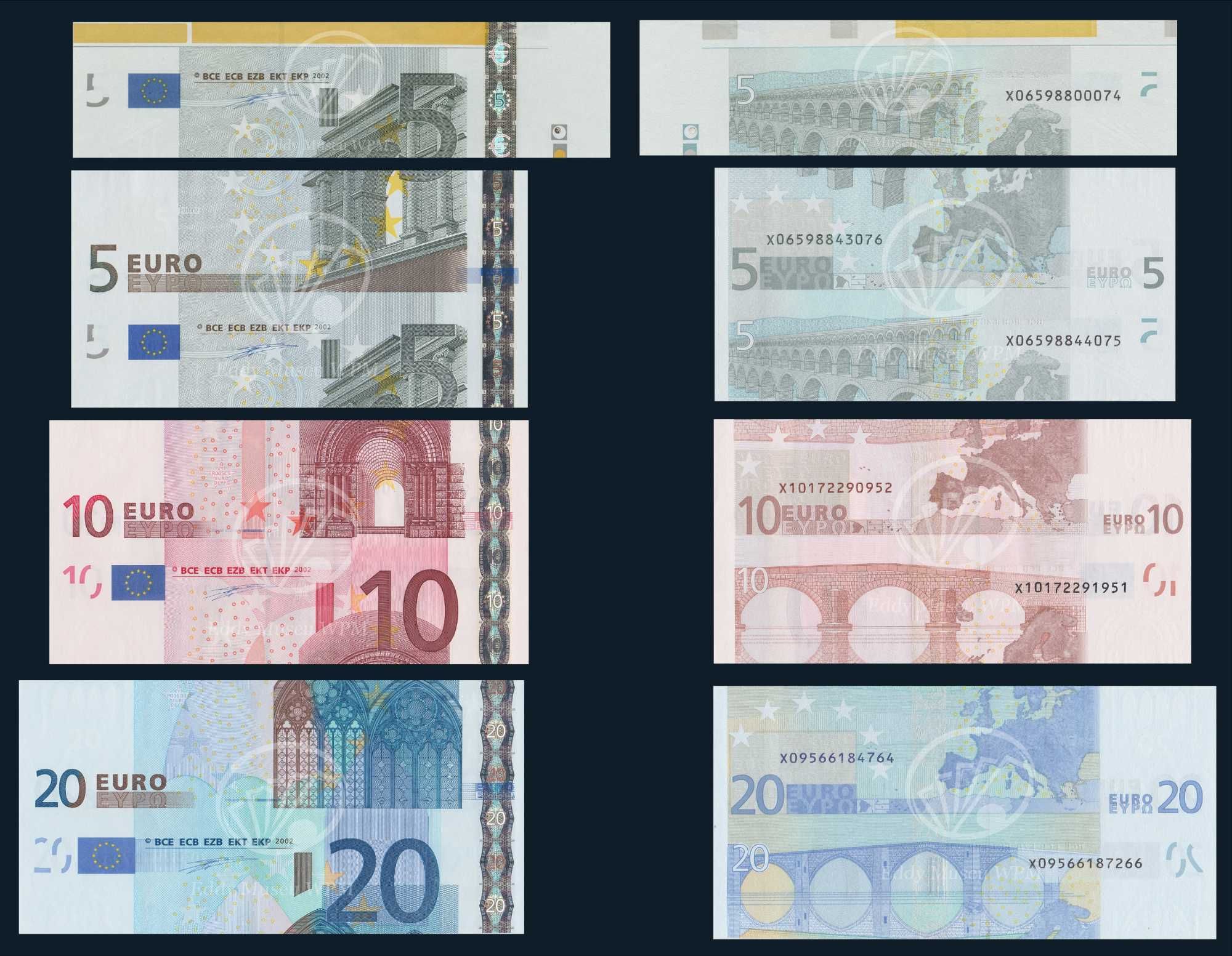 Bancnote de Euro Super RARE si din toata lumea