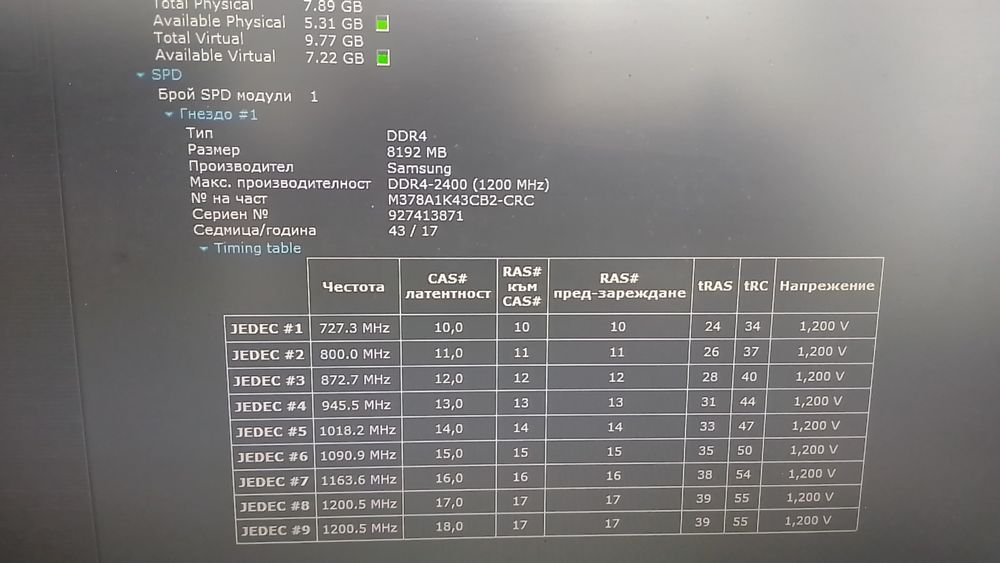 Ram Ddr4 2x8gb 2400 Samsung, различна седмица