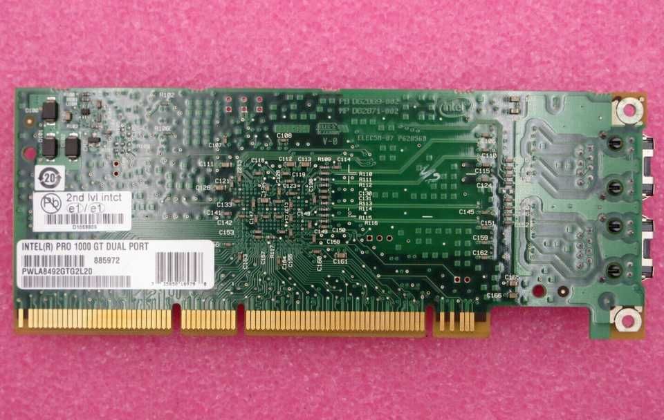 Placa Retea Server Intel PRO/1000 GT Dual-Port Low Profile PCI-X, NOUA