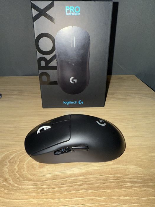 Гейминг мишка Logitech - PRO X SUPERLIGHT, оптична, безжична, черна