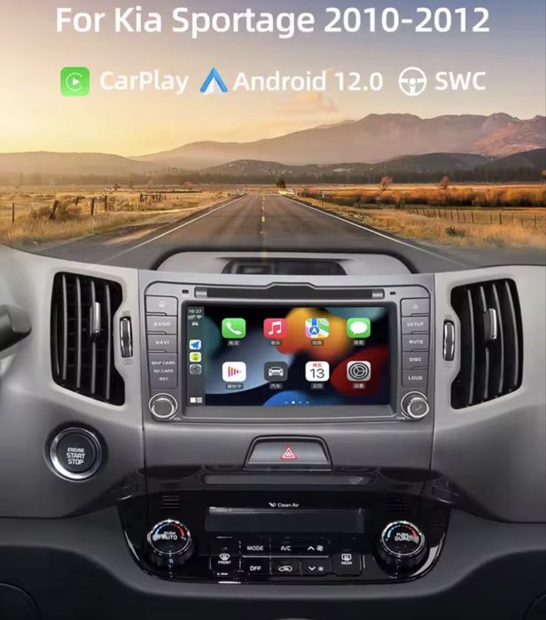 Navigație dedicată cu android Kia Sportage - CarPlay  ~ Pret redus