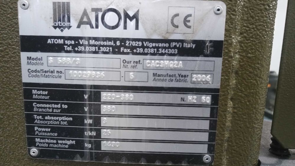 Presa hidraulica decupaj Atom