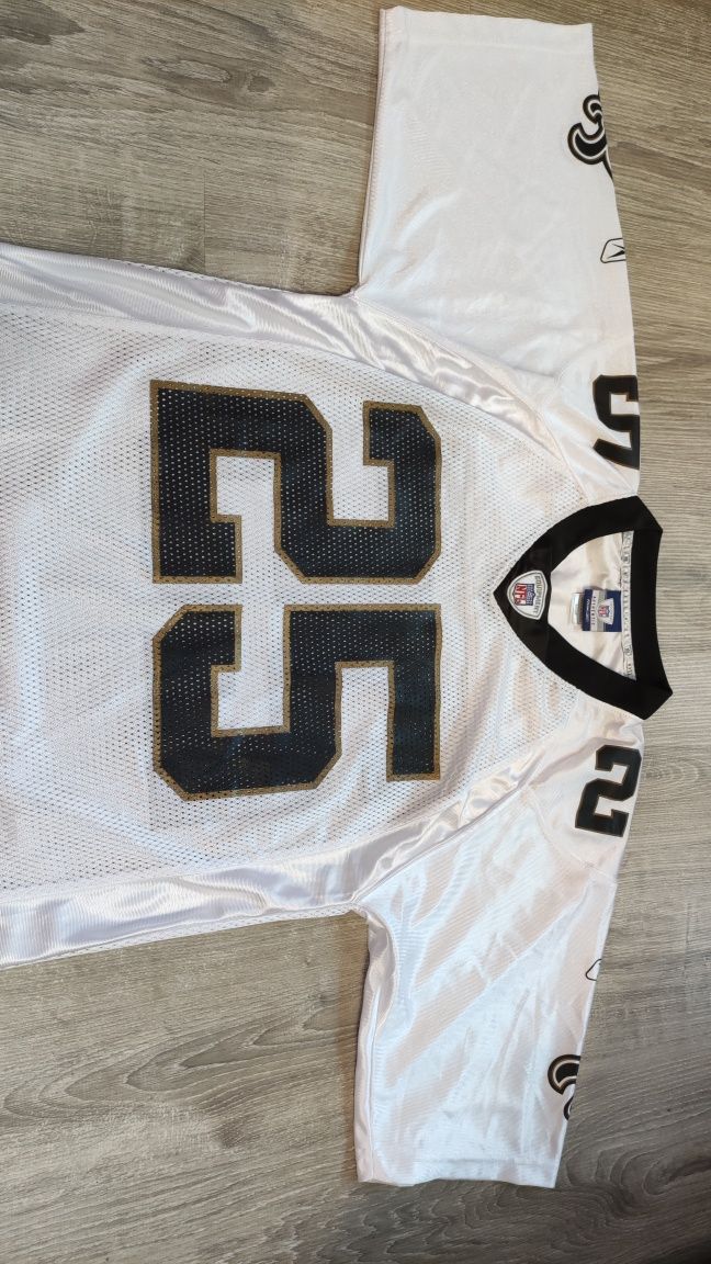 NFL 2008-10 New Orleans Saints Bush #25 Reebok Jersey size S Reebok