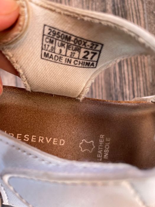 Обувки от НМ 26 номер сандали REZERVED естествена кожа