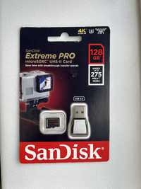 Micro SD карта SanDisk 128gb speed 275 mb/s