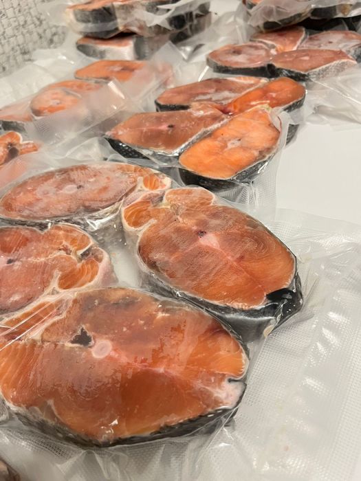 Креветки свежемороженые | Кета стейки | Сёмга (обрезь) | Рудный