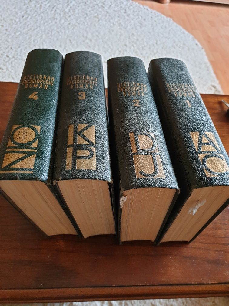 Carti, 4 volume dictionar enciclopedic din anul 1962 Bucuresti