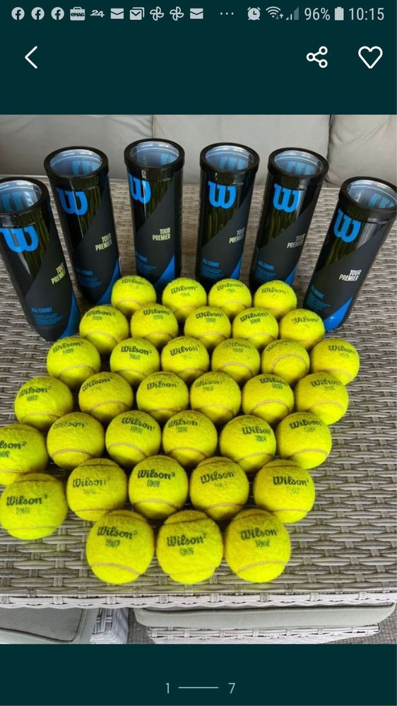 Mingi tenis de câmp Wilson Head Dunlop