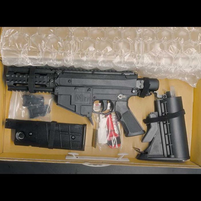 Pusca Airsoft AutoAparare WALKEN M17 Putere 28j BileDeCauciuc cal.68