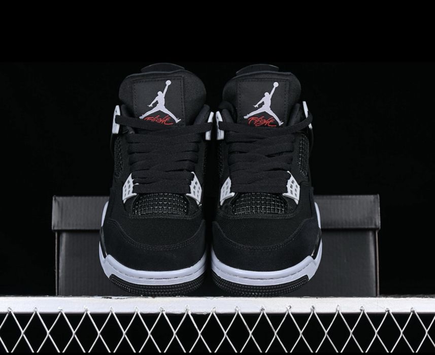Air Jordan 4 Retro Black Canvas Full Box SE