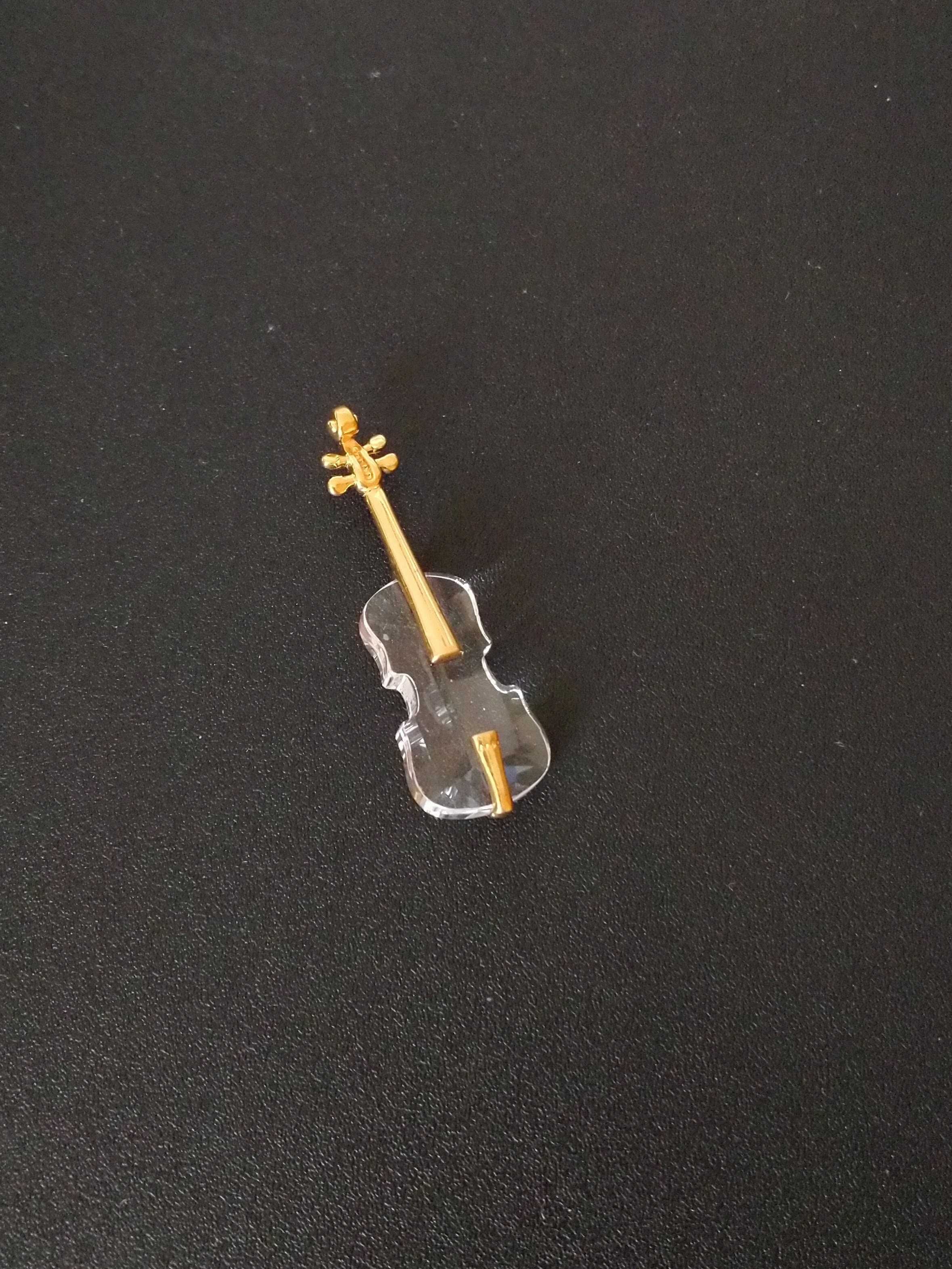 Miniatura Swarovski in forma de vioara