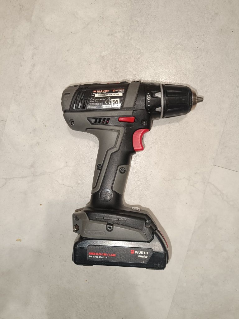 Продавам винтоверт WURTH BS 18-A Light MASTER със зарядно