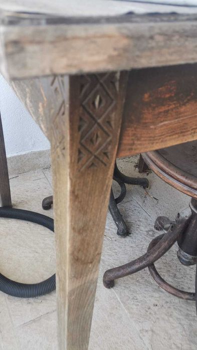 scaun taburet pian rotativ lemn curbat thonet