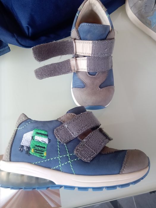 Adidasi băieți piele naturala 27 Szamos pantofi supinat