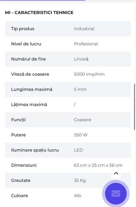 Masina de cusut industriala Precious