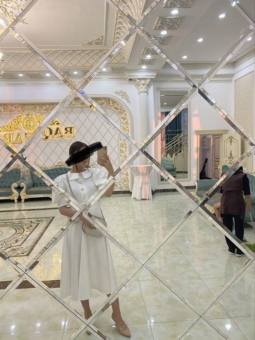 Белое платье мидии The ice collection