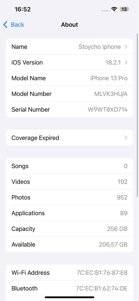 Iphone 13 pro 256