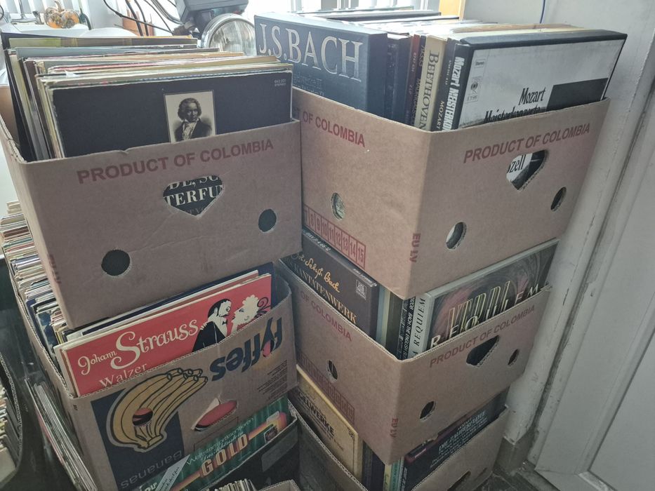 Vând lot 100lp Discuri Vinil colectie muzică clasică mixta