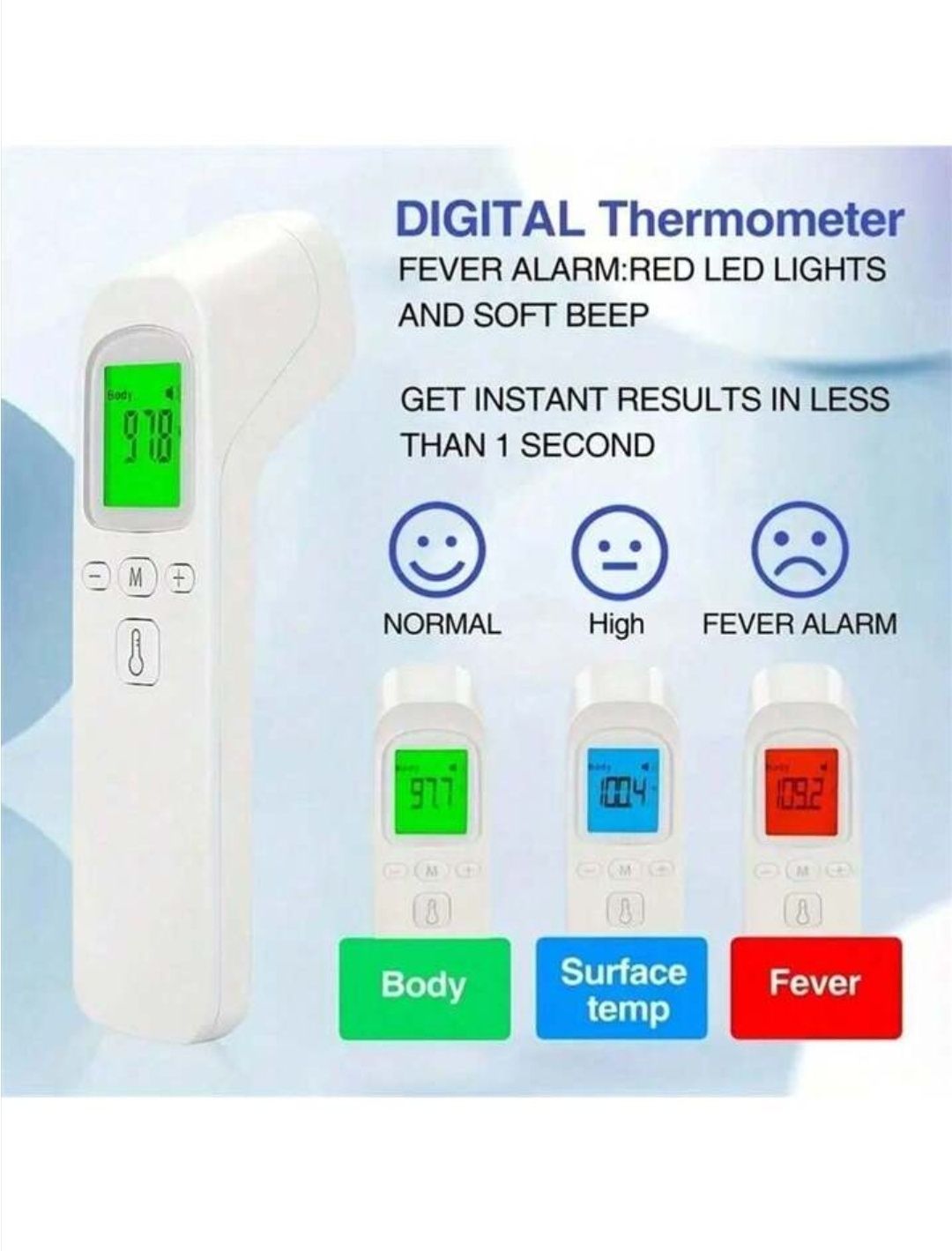 Termometru PHICON cu infraroșu de la distanta pt copii si adulti