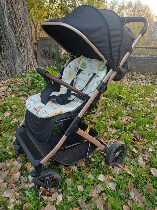 Детска лятна количка CHIPOLINO COMBO АБАНОС + аксесоари и подарък