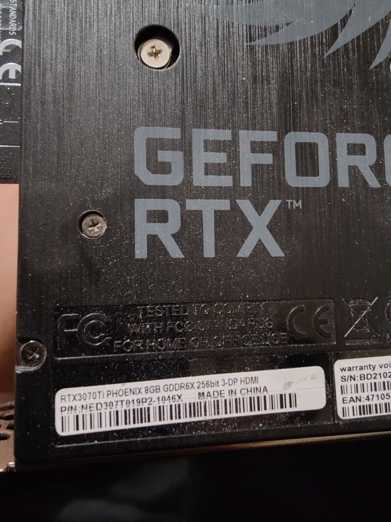 Продам видеокарту rtx 3070ti и rtx 3060ti