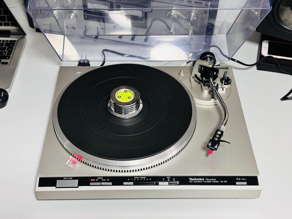 Pick-up argintiu de colecție TECHNICS SL-Q3,memo-repeat,Ortofon,D.D !