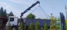 Camion  macara brat 14,5 m . Transport utilaje