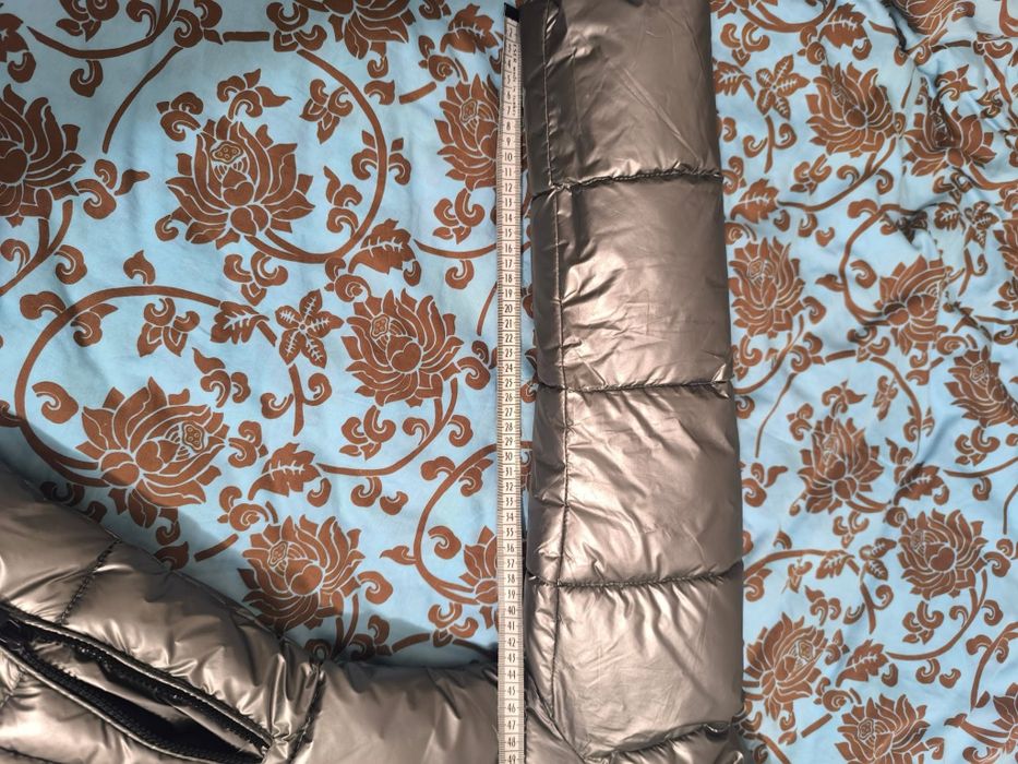 Сребърно зимно дамско яке