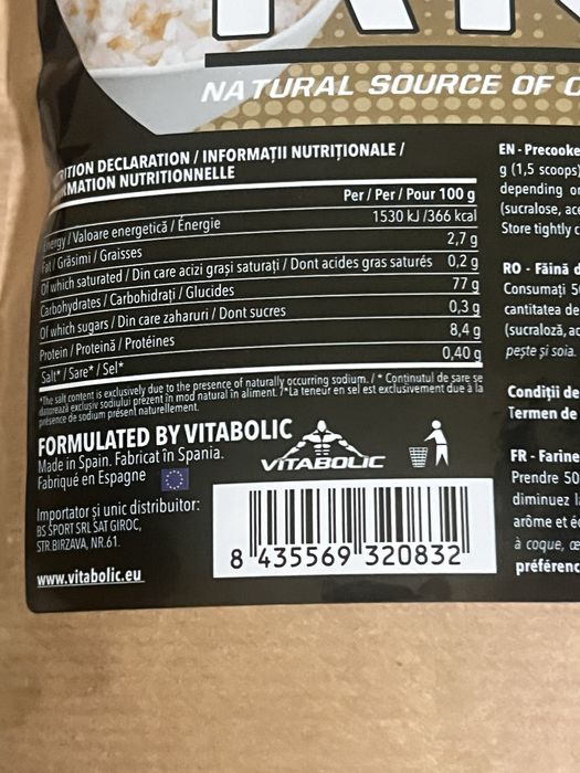 Vitabolic Crema de Orez Instant