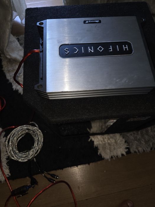 Suboofer+ amplificator hifonics mercury 4