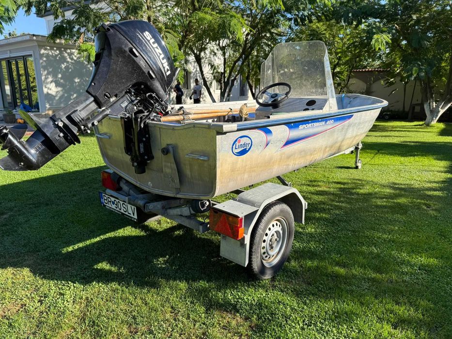 Barca aluminiu Linder 400 Sportsman cu peridoc