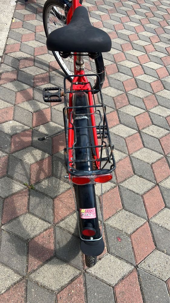 Bicicleta rosie fara bara